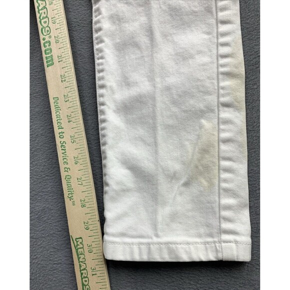 CDMG Caliber Denim Jeans Men's Size 32X32 White Moto Biker Stained Grunge - Picture 6 of 16